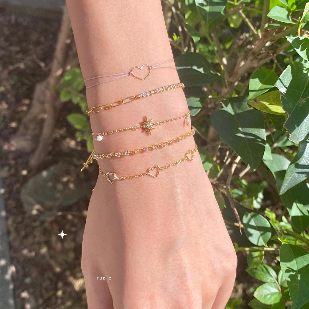 Three Heart Bracelet