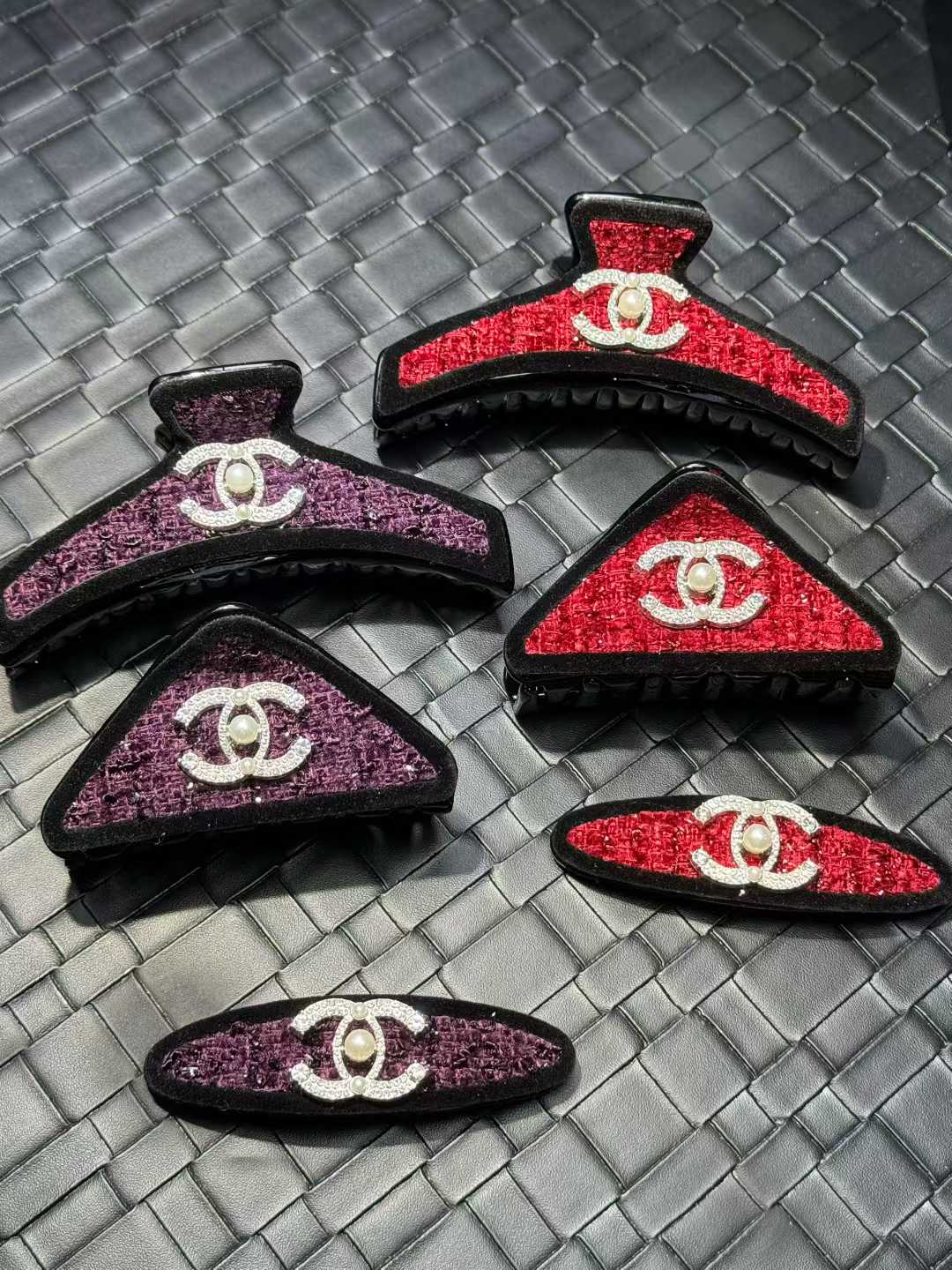 Chanel Hair Accessory Set (Two Claws + One Pin)