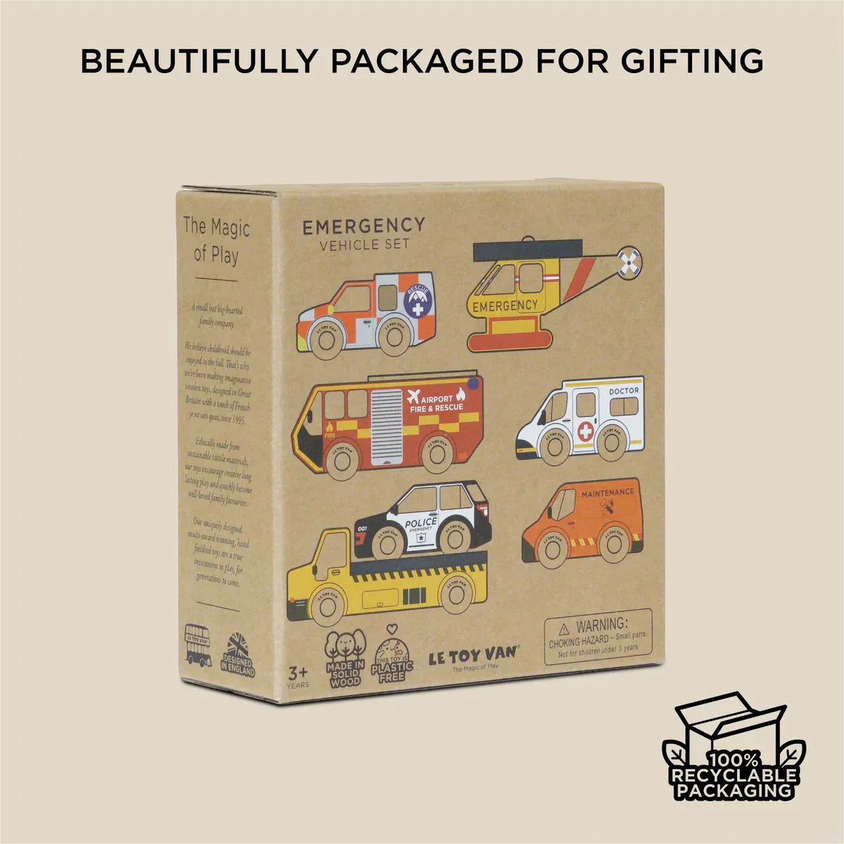 *Le Toy Van Emergency Vehicles Set